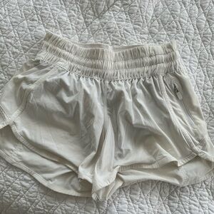 White Lululemon Running Shorts